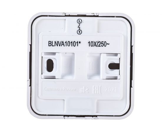 1-клавишный выключатель Schneider Electric открытой проводки Blanca 10А IP20 1 250В алюминий BLNVA101013 – изображение 3