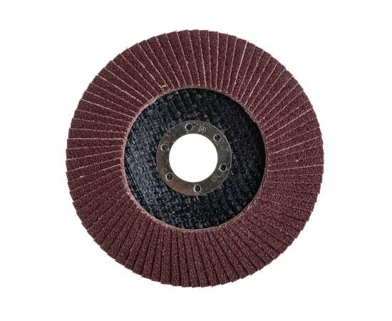 Круг лепестковый торцевой по металлу (10 шт; 125х22 мм; Р100) Креост 5506125-100 – изображение 4