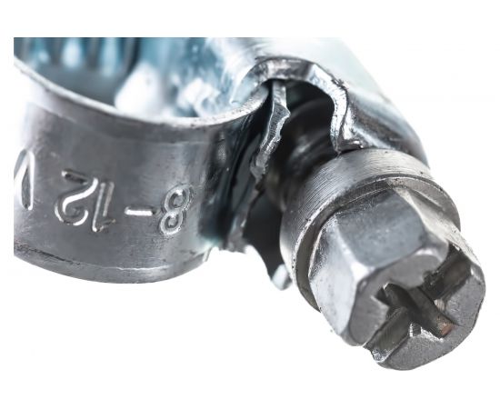 Обжимной хомут Госкреп 9 мм, оцинк., 8-12 мм, 2 шт. 11-0012260 – изображение 4