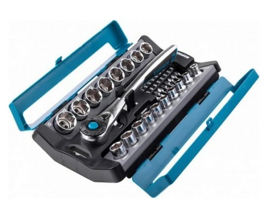 Набор торцевых головок, трещотка 120 зубьев, 36 предметов GROSS 14145 – изображение 4