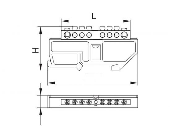 Нулевая шина, 8х12, 12-Д IEK YNN10-812-12D-K07 – изображение 6