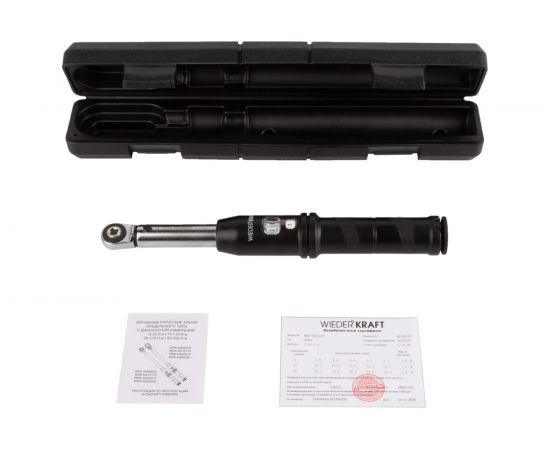 Динамометрический ключ WIEDERKRAFT 5-25 Нм, трещотка с проходным приводным квадратом 1/4 WDK-NX05025 – изображение 6