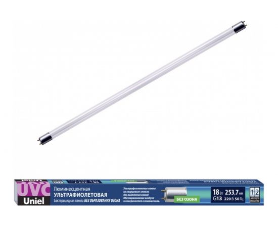 Ультрафиолетовая бактерицидная лампа Uniel UVCB/G13/CL EFL-T8-18 UL-00007276 