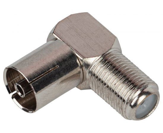 Угловой переходник ЭРА RA03 гнездо F - гнездо TV Б0048293 