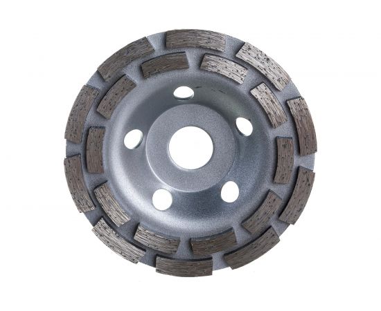 Чашка шлифовальная алмазная сегментная двухрядная (125х22.23 мм) Almarez 303212 