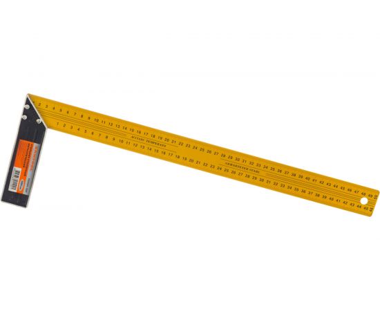 Столярный металлический угольник желтый, 500 мм SANTOOL 050401-500 