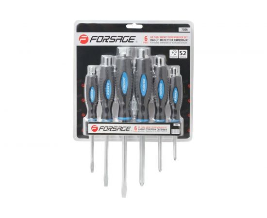Набор силовых отверток Forsage Profi магнитные, 6 предметов F-7006 