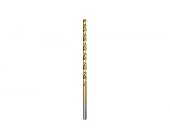 Сверло по металлу удлин Профоснастка 4,5 мм HSS M2 TIN/135 DIN 340 , 10 шт., №676 30206036 