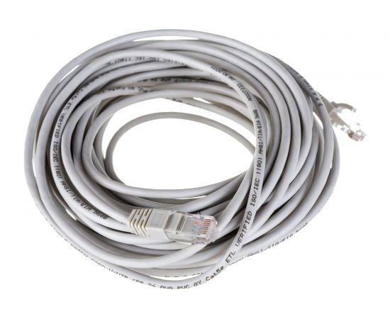 Патч-корд ЭРА PC15U U/UTP категория 5e, длина 15 метров, неэкранированный, серый, Cu, Б0051415 