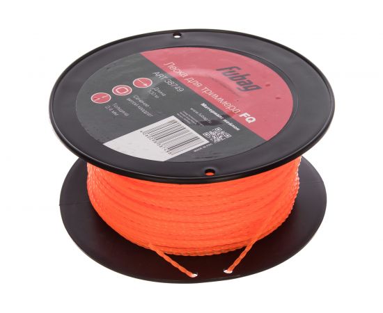 Триммерная леска (2.4 мм; 130 м; витой квадрат) FUBAG 38749 