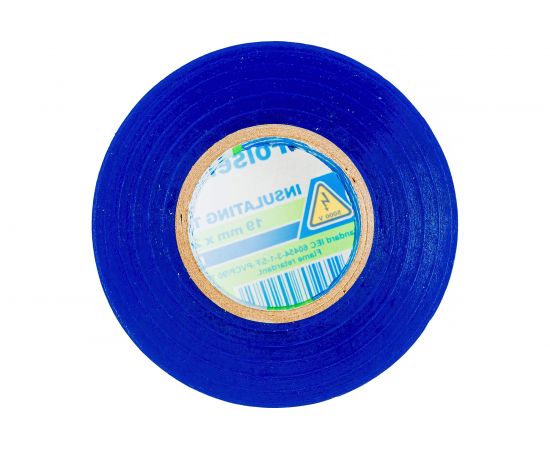 Изоляционная лента Folsen 19ммx20м синяя пламягасящая 012512 – изображение 2