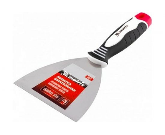 Шпательная лопатка из нержавеющей стали, 120 мм, 3-компонентная ручка MATRIX 85537 – изображение 2