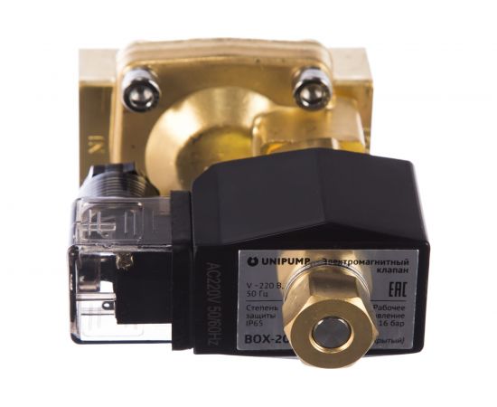 Клапан электромагнитный BOX-20 3/4" (нормально открытый) Unipump 10885 – изображение 2