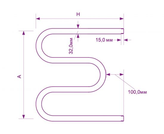 Полотенцесушитель Zox М 60x50 1 полка 00001532 – изображение 2