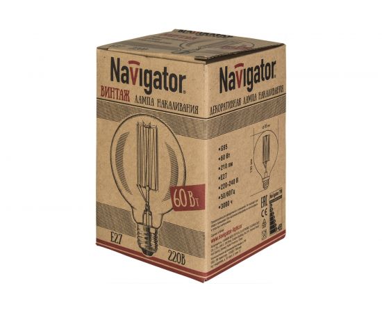 Лампа Navigator NI-V-G95-SC19-60-230-E27-CLG 71956 – изображение 2