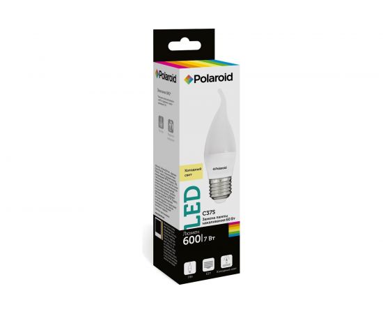 Светодиодная лампа Polaroid 220V C37S 7W 4000K E27 600lm PL-C37S7274 – изображение 2