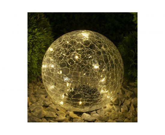 Садовый светильник на солнечной батарее ЭРА ERASF0825 Шар, 20 LED 20 c Б0044233 – изображение 2