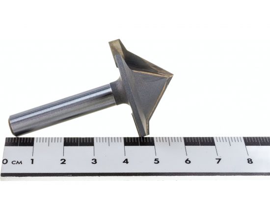 Фреза пазовая V-образная по гипсокартону (35x17х49 мм; 90 гр; хвостовик 8 мм) Dimar 51209755 – изображение 3