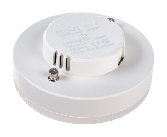 Светодиодная лампа Ecola GX53 LED Premium 15,0W Tablet 220V 6000K матовое стекло /композит/ 27x75 T5UD15ELC – изображение 3