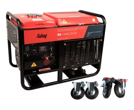 Дизельная электростанция с электростартером и коннектором автоматики FUBAG DS 14000 DA ES – изображение 3