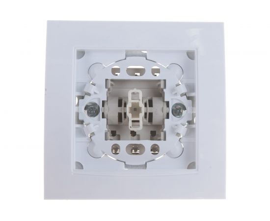 Одноклавишный проходной выключатель, белый UNIVersal Бриллиант 7947373 – изображение 4