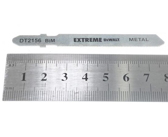 Пилки по металлу BIM (76х51 мм, шаг 0.8 мм, пропил 2.5 мм, T118GF, 3 шт.) DEWALT DT2156 – изображение 4
