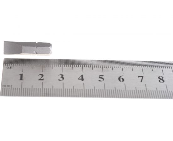 Вставка бита торцевая 1/4", Slotted, 7х1.2 мм, L = 25 мм KING TONY 102507S1 – изображение 4