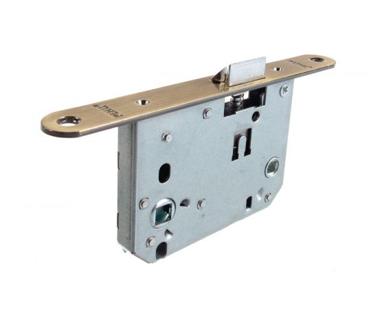 Сантехническая защелка РЕНЦ овальная планка, межосевое расстояние 70 мм, бронза античная INLB 2070 oval АВ 