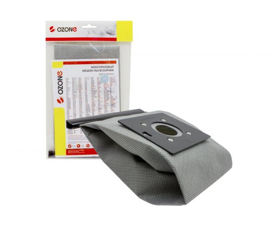 Многоразовый мешок-пылесборник для бытовых пылесосов OZONE MX-24 
