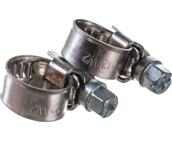 Обжимной хомут Госкреп 9 мм, из нерж. стали, 8-12 мм, 2 шт. 11-0013970 