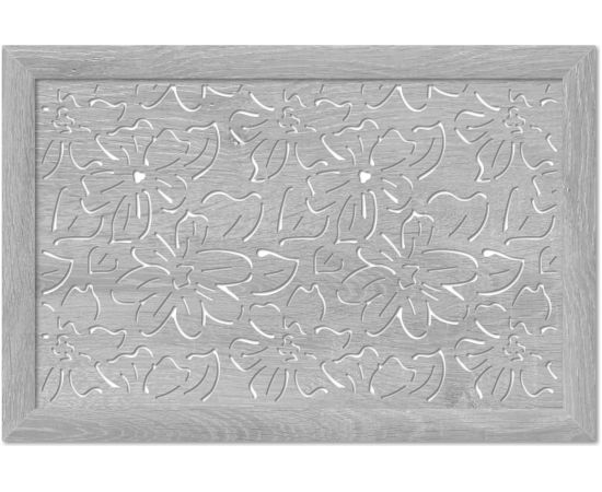 Экран для радиатора Стильный Дом Цветы 90x60 см, дуб серый v547220 