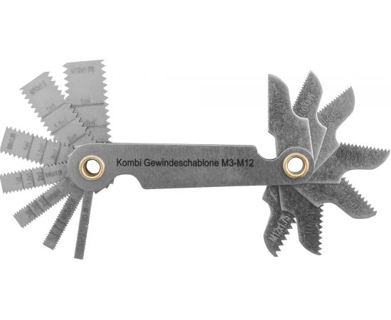 Набор комбинированных резьбовых шаблонов Thorvik 14 предметов PG14SC 52876 