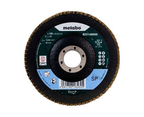 Круг шлифовальный ламельный SP-Novoflex ZK (125х22.23 мм; Р60) Metabo 623148000 