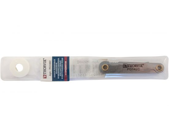 Набор комбинированных резьбовых шаблонов Thorvik 14 предметов PG14SC 52876 – изображение 2