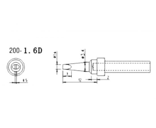 Насадка паяльная QUICK QSS200-T-1,6D – изображение 2