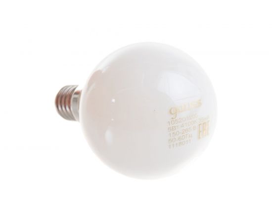 Лампа Gauss LED Filament Шар OPAL E14 5W 450lm 4100K 105201205 – изображение 2