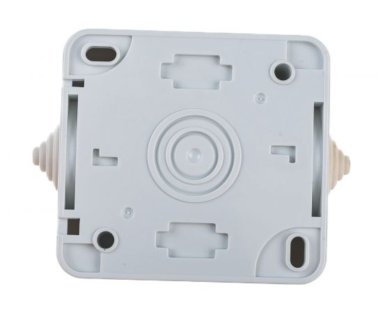 Одноместная розетка АБК-СИЛА с заземлением 16А 220В ОУ (керамика) "ПЕГАС" IP44 белая 1 шт 5402212 – изображение 2