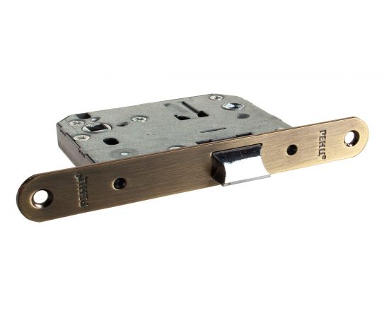 Сантехническая защелка РЕНЦ овальная планка, межосевое расстояние 70 мм, бронза античная INLB 2070 oval АВ – изображение 2