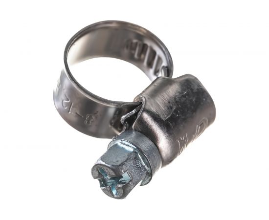 Обжимной хомут Госкреп 9 мм, из нерж. стали, 8-12 мм, 2 шт. 11-0013970 – изображение 2