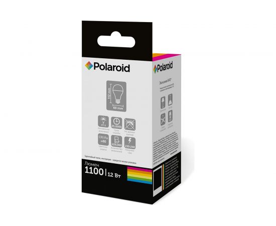 Светодиодная лампа Polaroid 220V A60 12W 4000K E27 1100lm PL-A6012274 – изображение 2