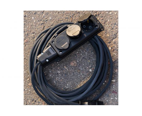 Силовой удлинитель REXANT КГ 3х1.5, 10 м, 3 розетки, морозостойкий, с/з, 16 А IP44 Россия 11-7074 – изображение 2