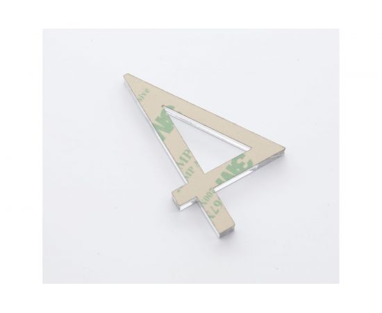 Цифра дверная 4 Brante LOFT 60 мм матовый хром 150183 – изображение 3