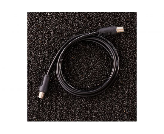 Шнур REXANT ТВ гнездо - ТВ штекер, длина 1,5 метра, черный 17-5002 – изображение 3