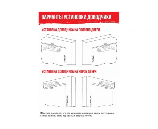 Дверной доводчик ISPARUS 440 морозостойкий, для дверей от 80 до 140 кг, черный 17206 – изображение 4