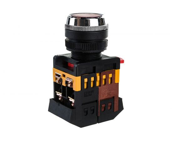 Кнопка ANDELI ABLFS-22 красный, d22мм, неон, 220В ADL10-025 – изображение 4