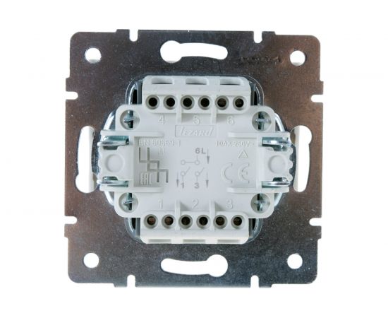 Двойной выключатель LEZARD RAIN белый 703-0288-101 – изображение 4