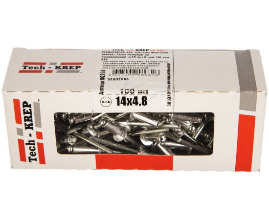 Заклепка 4.8х14, 100шт - коробка Tech-Krep 102294 – изображение 5