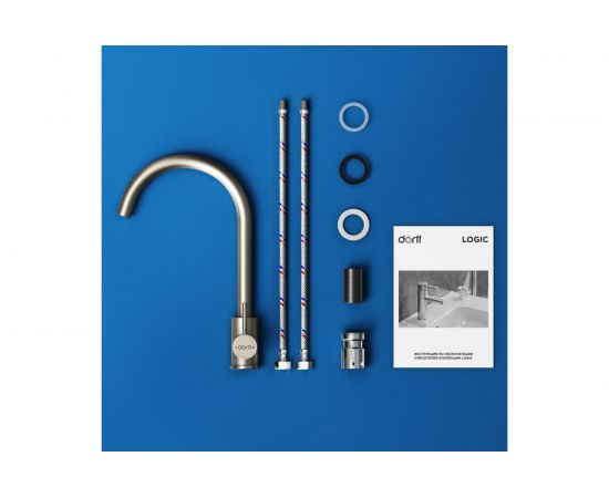 Смеситель для кухни Dorff Logic из нержавеющей стали D3000000 – изображение 5