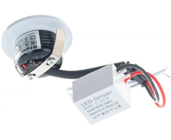 Встраиваемый светильник FERON светодиод 3W, 210 Lm, 4000К, белый, LN003 28771 – изображение 6