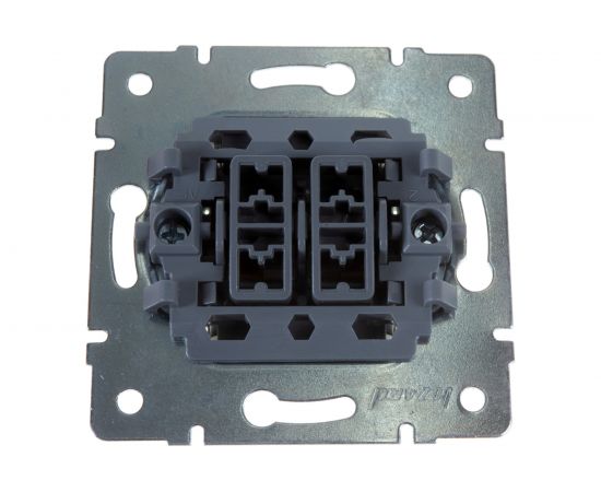 Двойной выключатель LEZARD RAIN белый 703-0288-101 – изображение 6